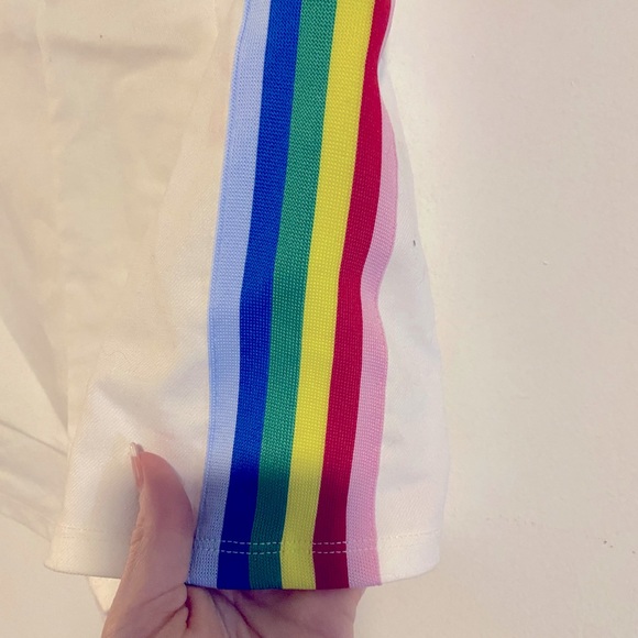 NWOT Rainbow High Waist Shorts - Picture 3 of 4